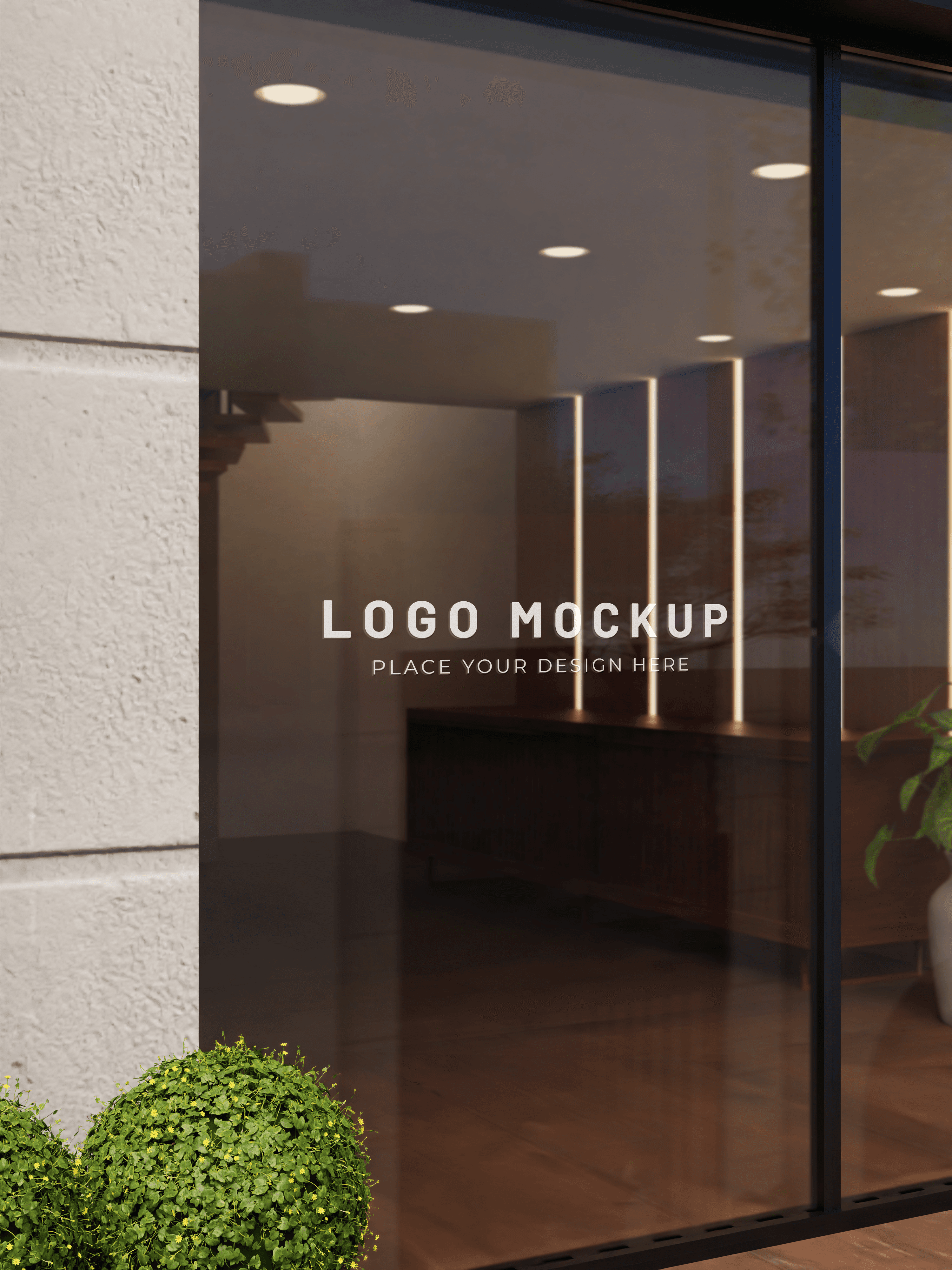 Commercial branding interior example